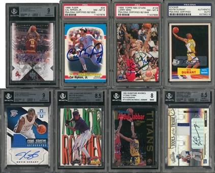 1989-2013/14 Assorted Brands Signed Cards Graded Collection (8 Different)